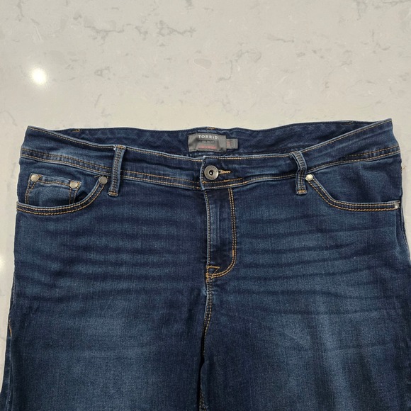 Torrid Luxe Slim Boot Jeans Womens 18R Dark Wash Denim Stretch Bootcut Pants - Picture 4 of 7